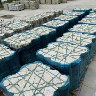 新疆黄金麻冰裂纹 碎拼