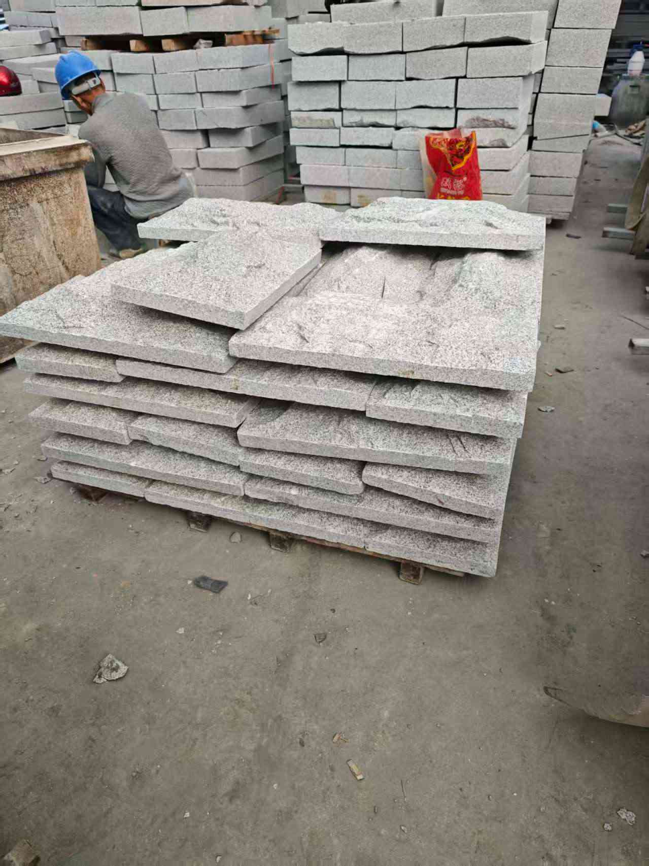 新疆芝麻白蘑菇石，自然面